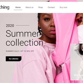 نمونه طراحی سایت لباس زنانه