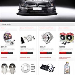 نمونه‌ طراحی سایت  لوازم یدکی خودرو