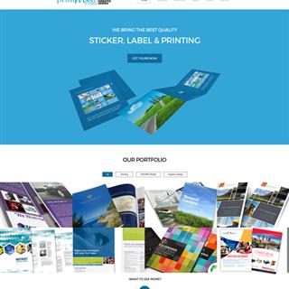 نمونه طراحی سایت چاپ و تبلیغات