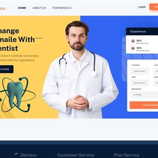 نمونه طراحی سایت دندانپزشکی