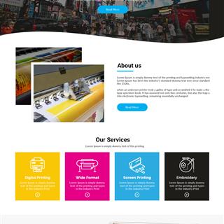 نمونه طراحی سایت چاپ و تبلیغات