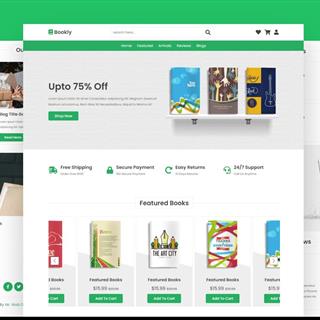 نمونه طراحی سایت کتاب فروشی