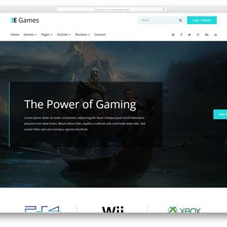 نمونه طراحی سایت بازی