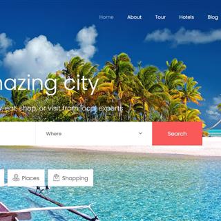 نمونه طراحی سایت گردشگری