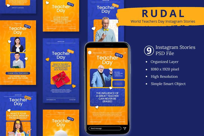 قالب آماده استوری اینستاگرام آموزشی