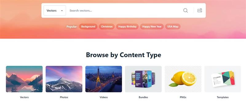 وب سایت vecteezy.com