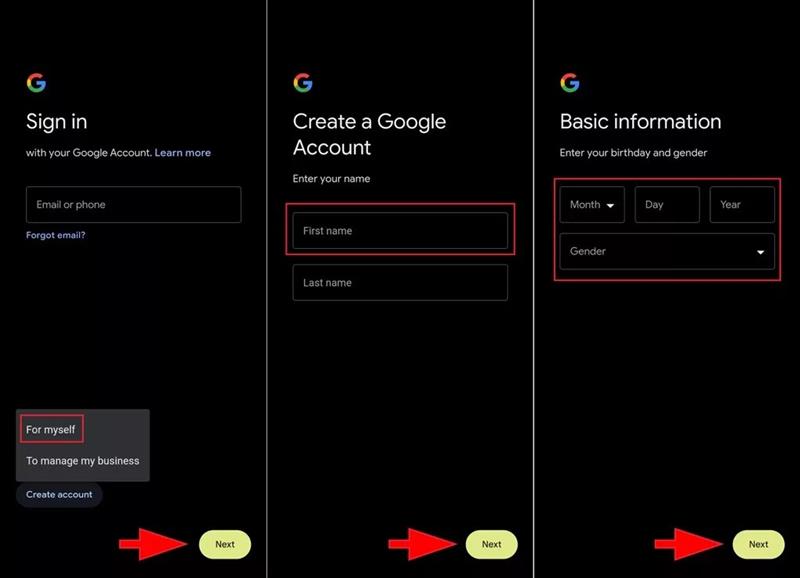 آموزش ساخت جیمیل با گوشی