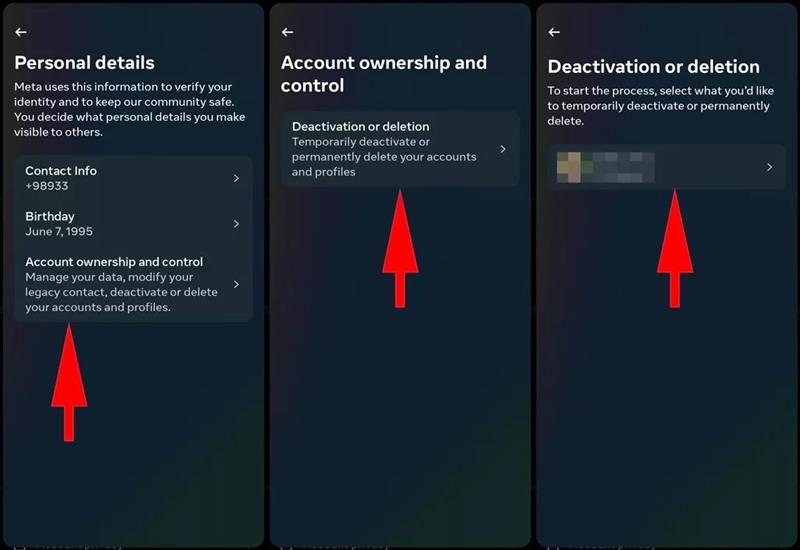  غیرفعال کردن موقت اینستاگرام 