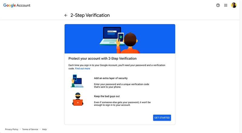آموزش افزایش امنیت اکانت جیمیل