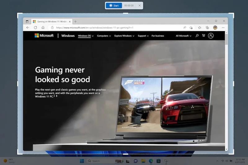 ضبط ویدیو از صفحه از صفحه ویندوز