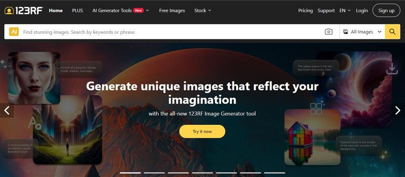 وب سایت 123rf.com